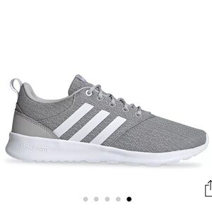 NEW! Adidas Women's Qt Racer 2.0 Gray and White running Sneakers